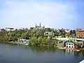 The campus over the Potomac River